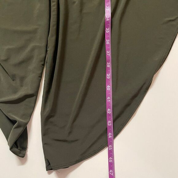 Tash + Sophie Dark Olive Green Asymmetrical Hem Jumpsuit NWT Size XS - Picture 8 of 10